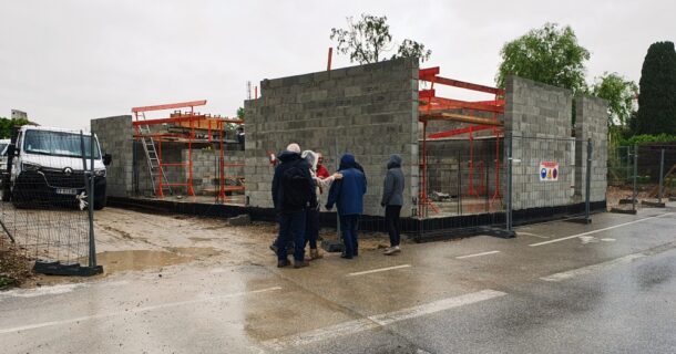 Première visite du chantier par le Conseil Presbytéral et la Commission Immobilière