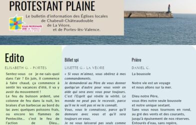 Le bulletin Protestant Plaine de juin est en ligne - Bonne lecture !